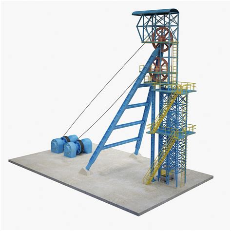 Mine headframe shaft 3D Model $70 - .max .fbx .obj - Free3D