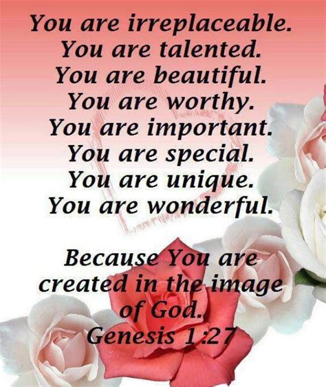 YOU are created in God's image AND YOU are beautifully & wonderfully ...