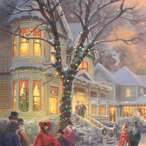 A Victorian Christmas Carol - Limited Edition Canvas - Thomas Kinkade ...