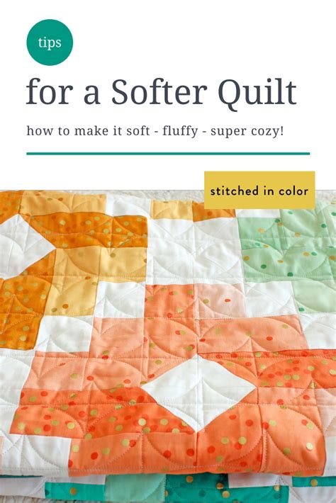 how to make a Soft, Cuddly Quilt — Stitched in Color