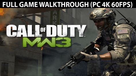 Call of Duty Modern Warfare 3 FULL Game Walkthrough - No Commentary (PC ...