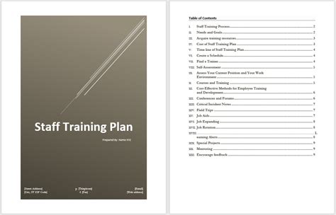 Microsoft Training Plan Template