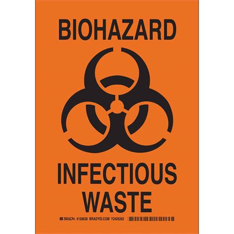 WARNING BIOHAZARD INFECTIOUS WASTE SIGN - VARIOUS SIZES SIGN & STICKER ...