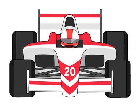 Clipart de Formula 1 car front view grátis para download