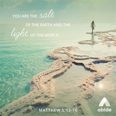 Salt & Light - Matthew 5:13-16 - Abide | Bible verse pictures ...