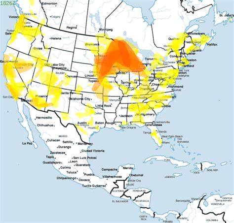 KI8UM: VHF Propagation Map August 23,2010