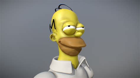 Homer Simpson delighted - 3D model by LEVALEMANO (@LEVALEMANO) [1669255 ...