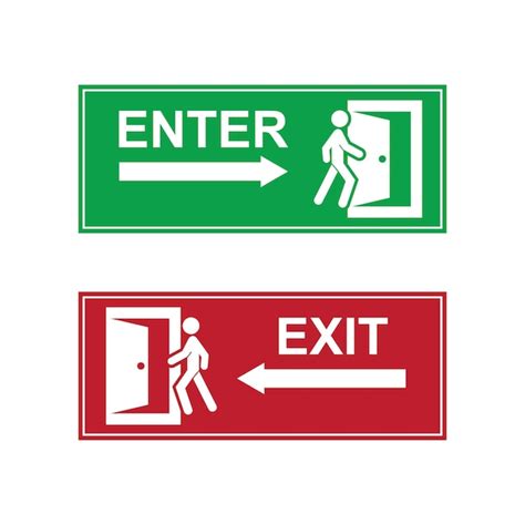 Premium Vector | Enter and exit icon