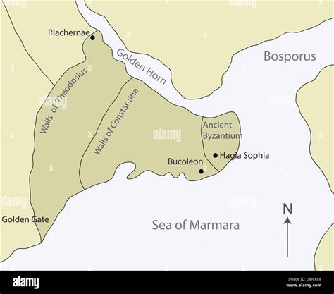 Byzantium City Map Location