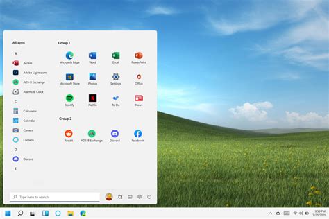 Windows 11 Desktop Layout