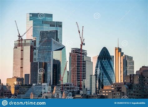 This Panoramic View of the City Square Mile Financial District of ...