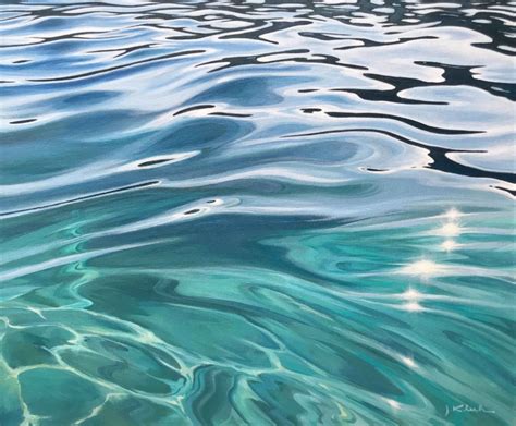 Fluid | Abstract Teal Water Art Prints Clear Ocean Water | 20x16, 30x25 ...