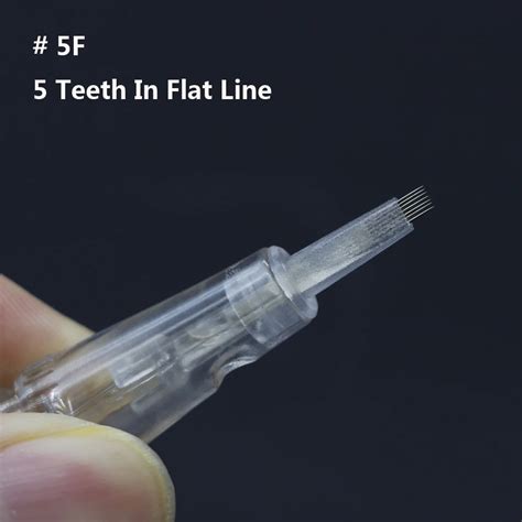 20pcs 5FL Flat Line New Disposable Sterilized Cartridges Tattoo Needle ...