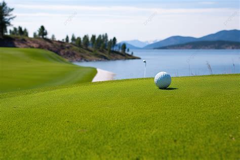 Green Grass Around The Golf Ball Background, Gyeonggi Do, High ...