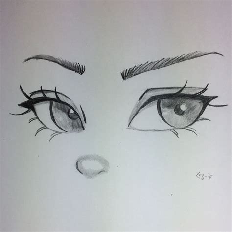 Easy Anime Eyes Drawings - How To Draw Simple Anime Eyes: 5 Steps (with ...