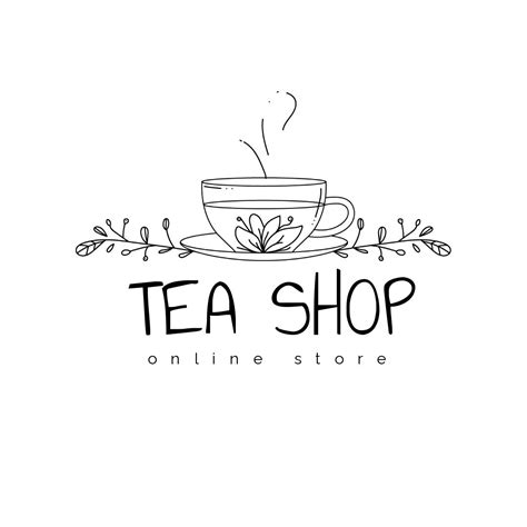 Tea Shop Logo Template - Mediamodifier