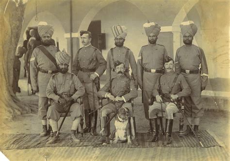 Photo Of INDIAN ARMY Regiment - British & Indian Soldiers, c1890s ...