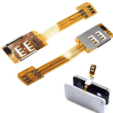 1PC Smartphone SIM Card Adapter For iPhone 5/6 Portable Dual SIM Card ...