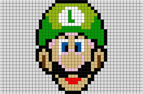 Luigi Pixel Art | Pixel art, Luigi, Cross stitch pattern maker