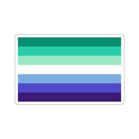 Male Gay Pride Flag Sticker Blue Gay Flag Stickers Male - Etsy