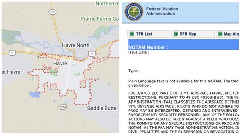 Havre, Montana, Airspace Closed, Then Reopened