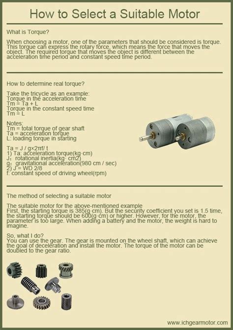 How To Select A Suitable Motor? - News - I.CH Motion Co., Ltd