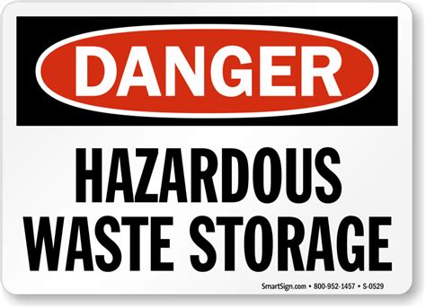 Hazardous Waste Storage Area Signs - MySafetySign.com