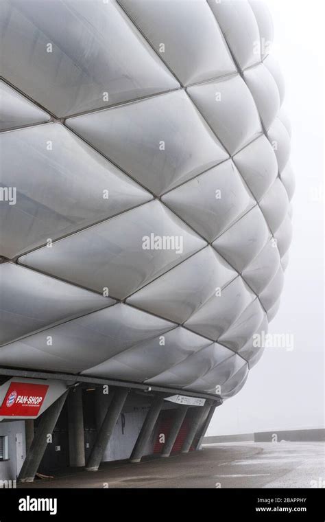 MUNICH, GERMANY - NOVEMBER 25, 2018 : The interior of the home stadium ...