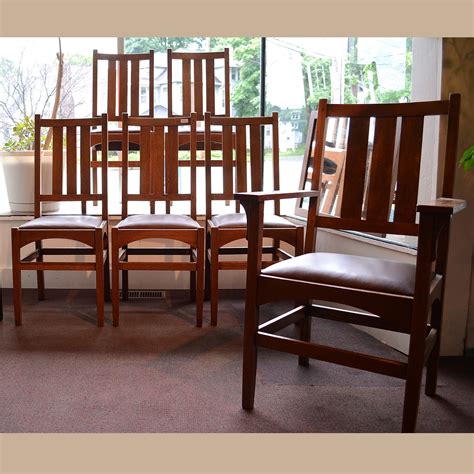 Gustav Stickley Dining Chairs | Dalton's American Decorative Arts