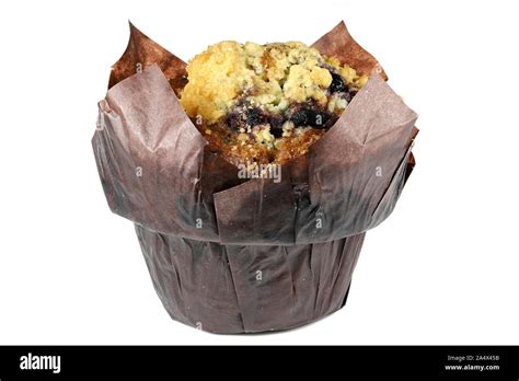 blueberry muffin isolated on white background Stock Photo - Alamy