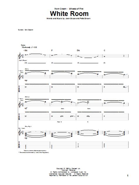 White Room by Cream - Guitar Tab - Guitar Instructor