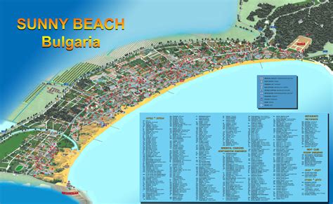 Sunny beach maps | Bulgaria