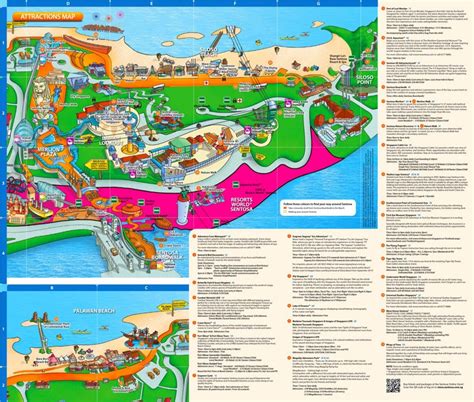 Sentosa Tourist Attractions Map | Singapore - Ontheworldmap.com