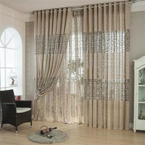 Modern Striped Voile Curtains Design Decoration Curtains Window ...