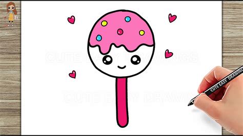 How to Draw a Cute Easy Lollipop for Kids Step by Step ...