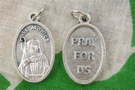 St Monica Medal - Patron Saint of Alcoholics-MedalStMonica