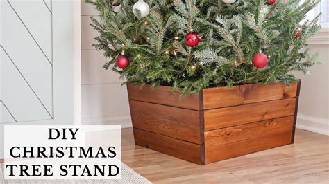 Easy DIY Christmas Tree Stand Cover | Wooden DIY Christmas Tree Collar ...