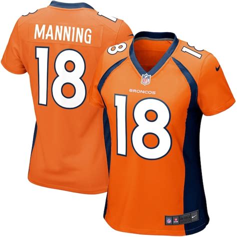 Women's Denver Broncos Peyton Manning Nike Orange Game Jersey