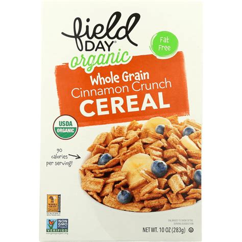 Field Day Cereal - Organic - Whole Grain - Cinnamon Crunch - 10 oz ...