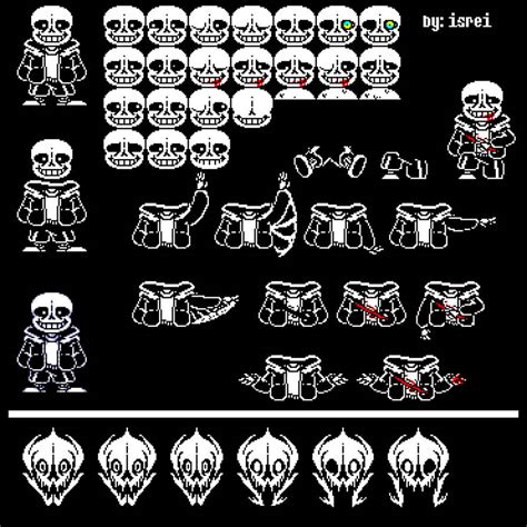 Custom Sans Sprite Sheet