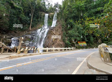 Tamaraw falls, Puerto Galera, Mindoro island, Philippines Stock Photo ...