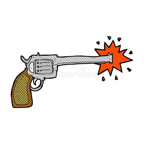 Comic cartoon firing gun stock photo. Image of character - 52881102