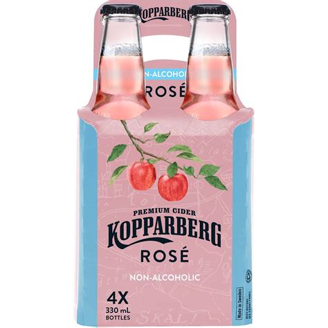 Kopparberg Non-alcoholic Premium Cider Rose 330ml X 4 Pack | Woolworths