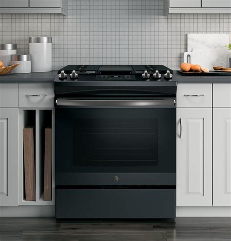 GE® JGSS66FELDS 30" Slide-In Front Control Gas Range - ADA Appliances