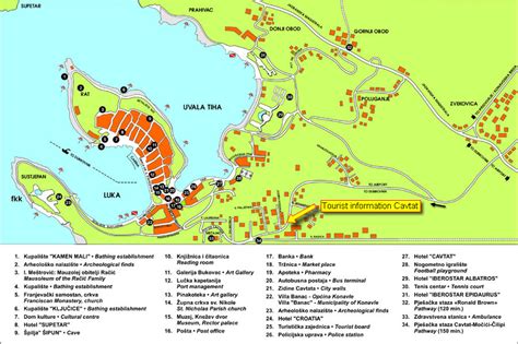 Cavtat Tourist Agency Address and Location Map