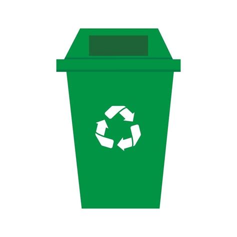 Recycle green bin vector | Green bin, Recycling, Recycling bins