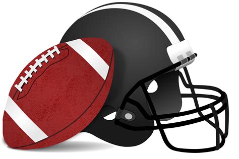 Clipart - American Football and Helmet