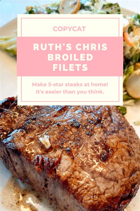 Copycat Ruth's Chris Steaks | Steakhouse recipes, Ruth chris steak ...