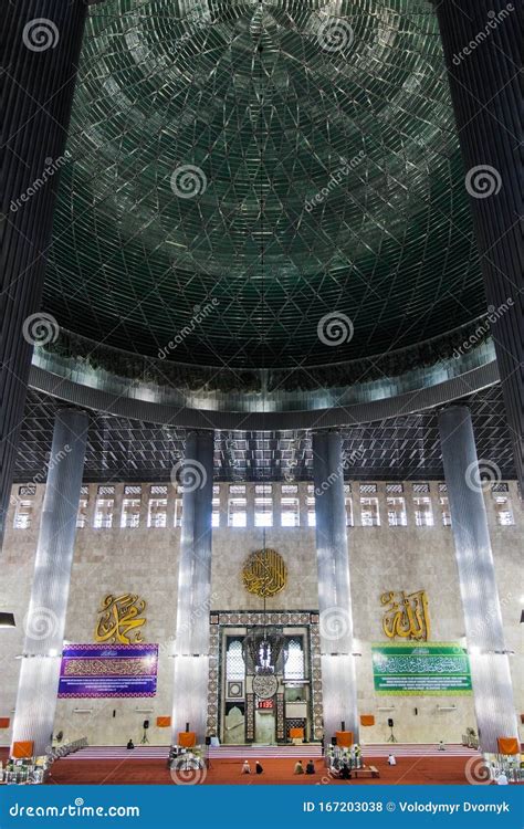 The Interior of the Masjid Istiqlal Independence Mosque Jakarta ...