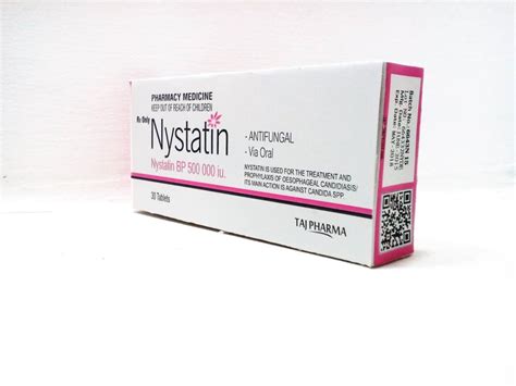 Nystatin Oral Tablets 500,000 I.U Tablets Taj Pharma - Taj Generics ...